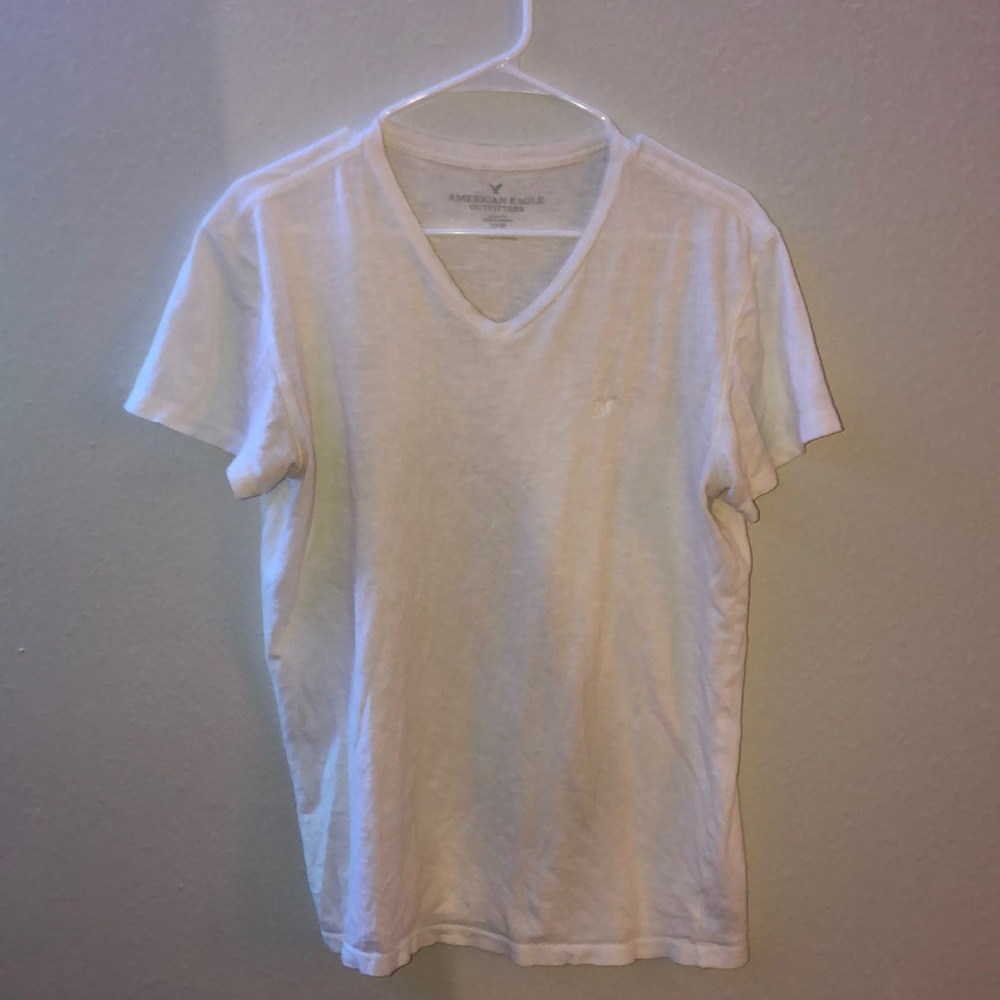 White V-Neck shirt
